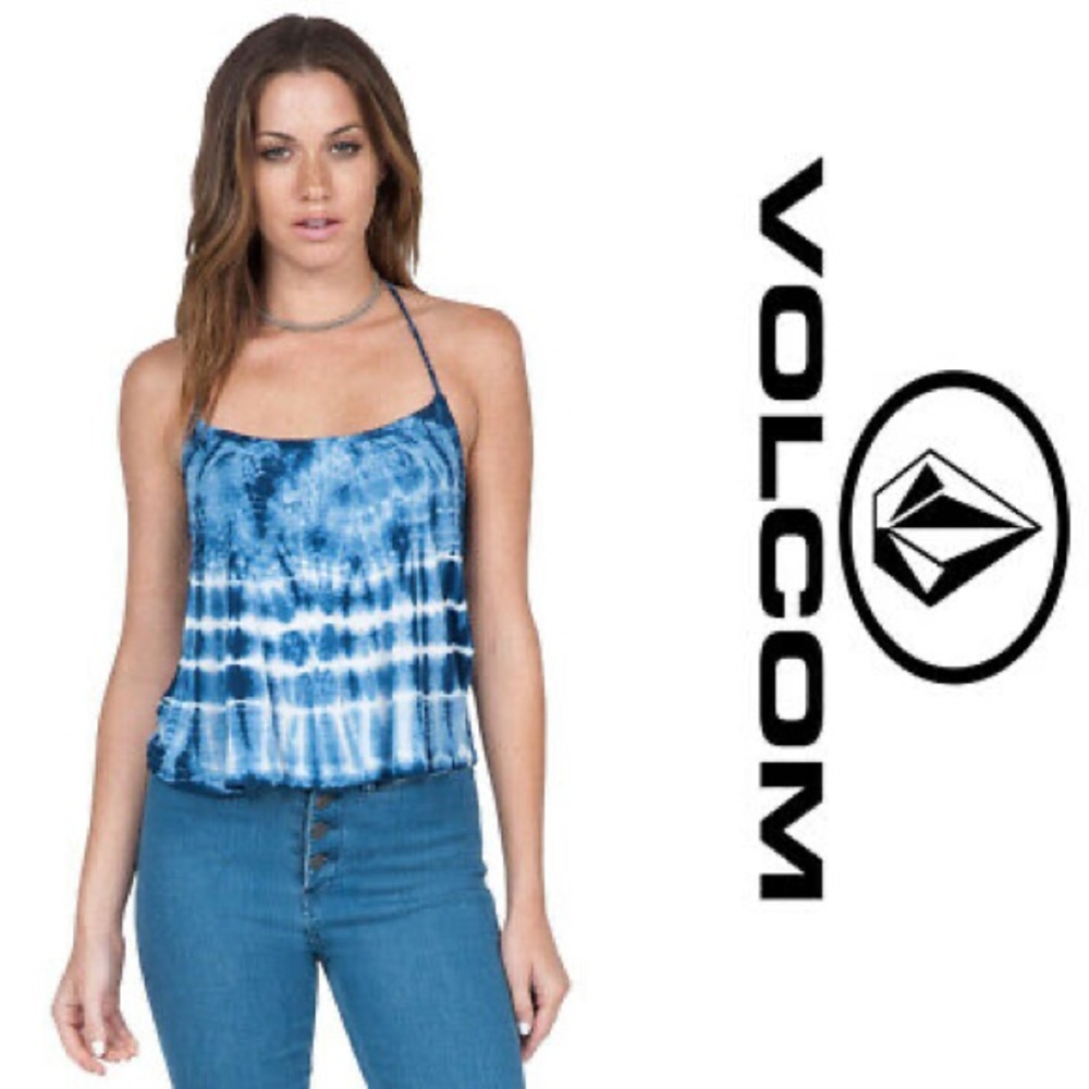 Tie Dye Strappy Open Back Cami Tank Top